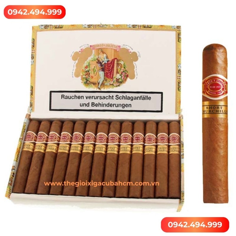 Xì gà Romeo Y Julieta Short Churchills hộp 25 điếu thumb