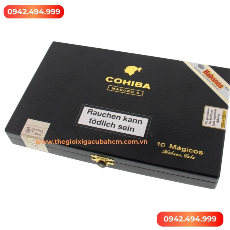 XÌ GÀ COHIBA  Maduro 5 Magicos hộp 10 điếu thumb