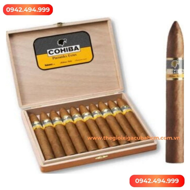 XÌ GÀ COHIBA Piramides Extra hộp 10 điếu thumb