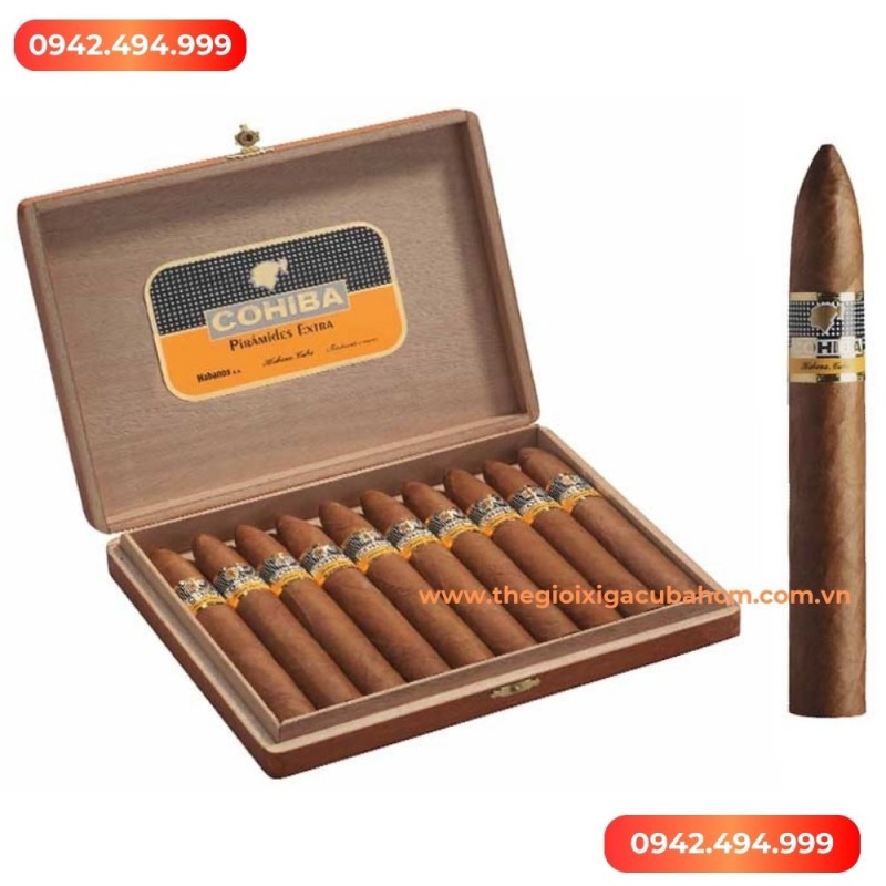 XÌ GÀ COHIBA Piramides Extra hộp 10 điếu thumb