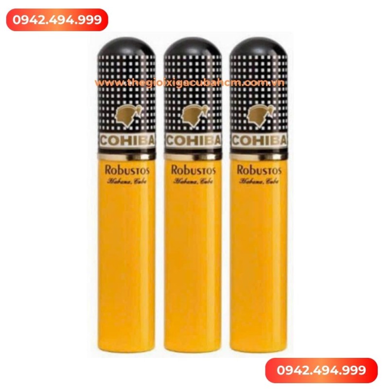 XÌ GÀ COHIBA Robustos tubos hộp 15 điếu thumb