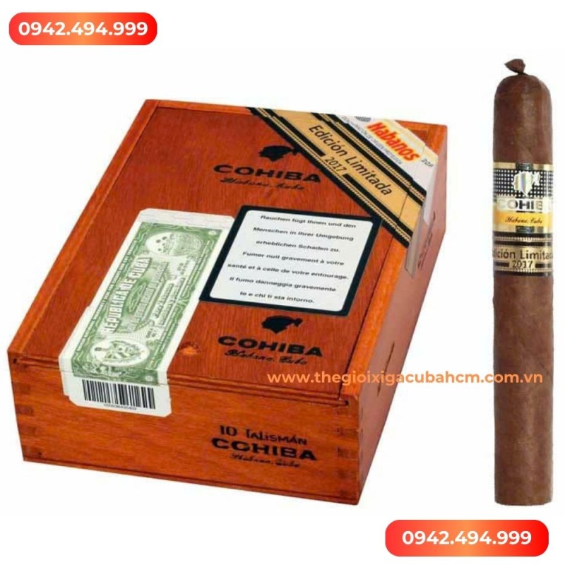XÌ GÀ COHIBA  Talisman Edition Limitada 2017 hộp 10 điếu thumb