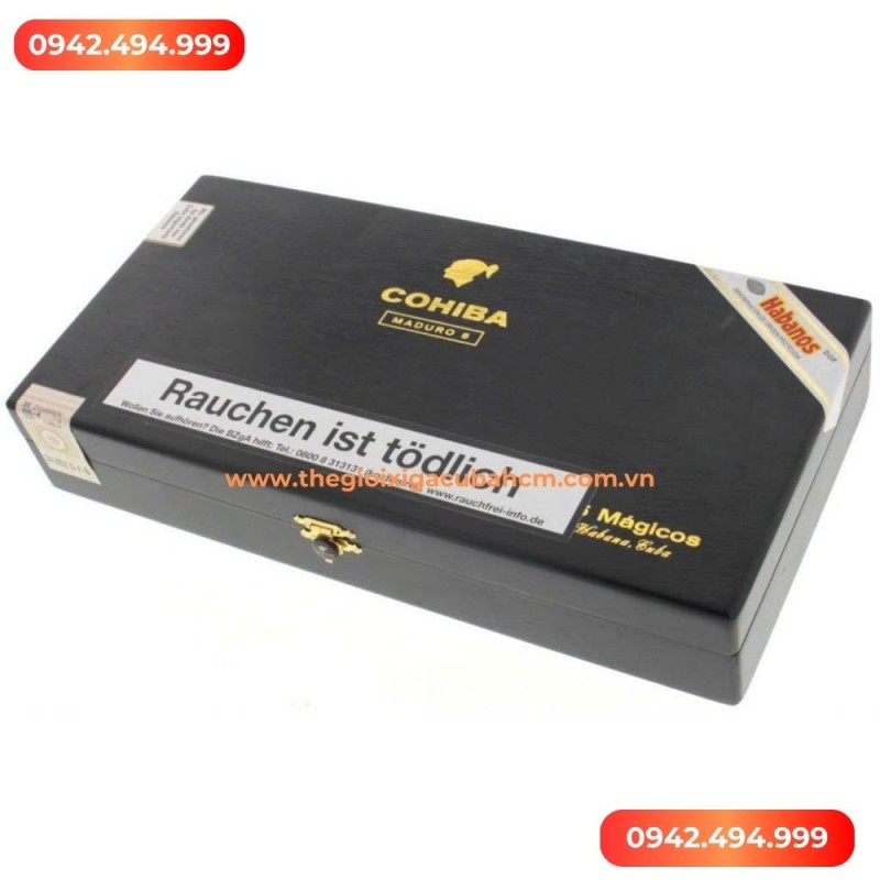 XÌ GÀ COHIBA  Maduro 5 Magicos hộp 25 điếu thumb