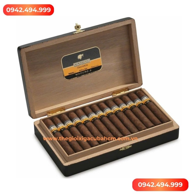 XÌ GÀ COHIBA  Maduro 5 Secretos hộp 25 điếu thumb
