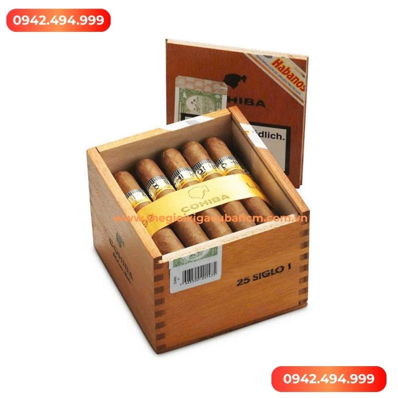 XÌ GÀ COHIBA  Siglo I hộp 25 điếu thumb