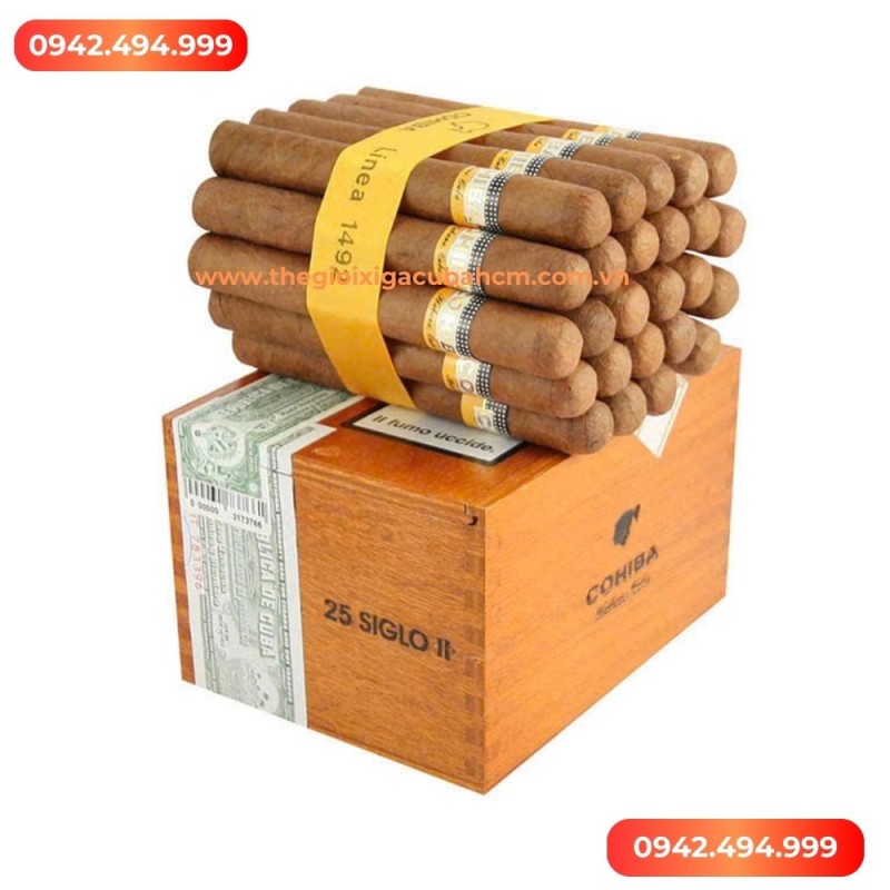 XÌ GÀ COHIBA  Siglo II hộp 25 điếu thumb