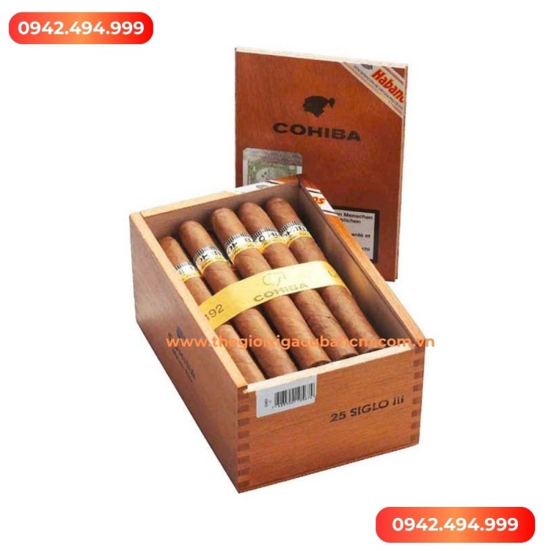 XÌ GÀ COHIBA Siglo III hộp 25 điếu thumb