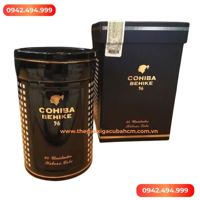 XÌ GÀ COHIBA BEHIKE 56 HỘP SỨ thumb