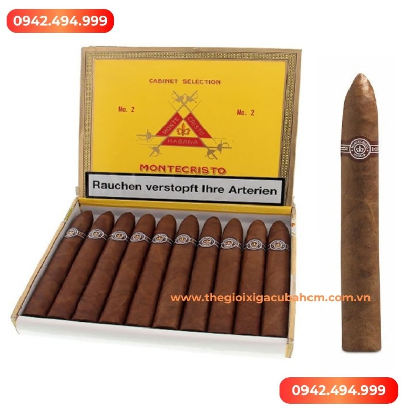 Xì gà Montecristo No 2 hộp 10 điếu thumb