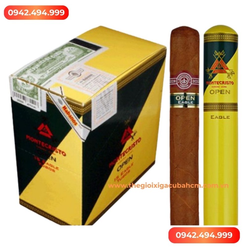 Xì gà Montecristo Opel Eagle Tubos hộp 15 điếu thumb