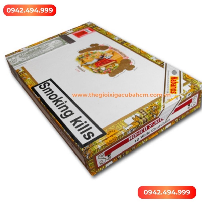 Xì gà Romeo Y Julieta Wide Churchills hộp 10 điếu thumb