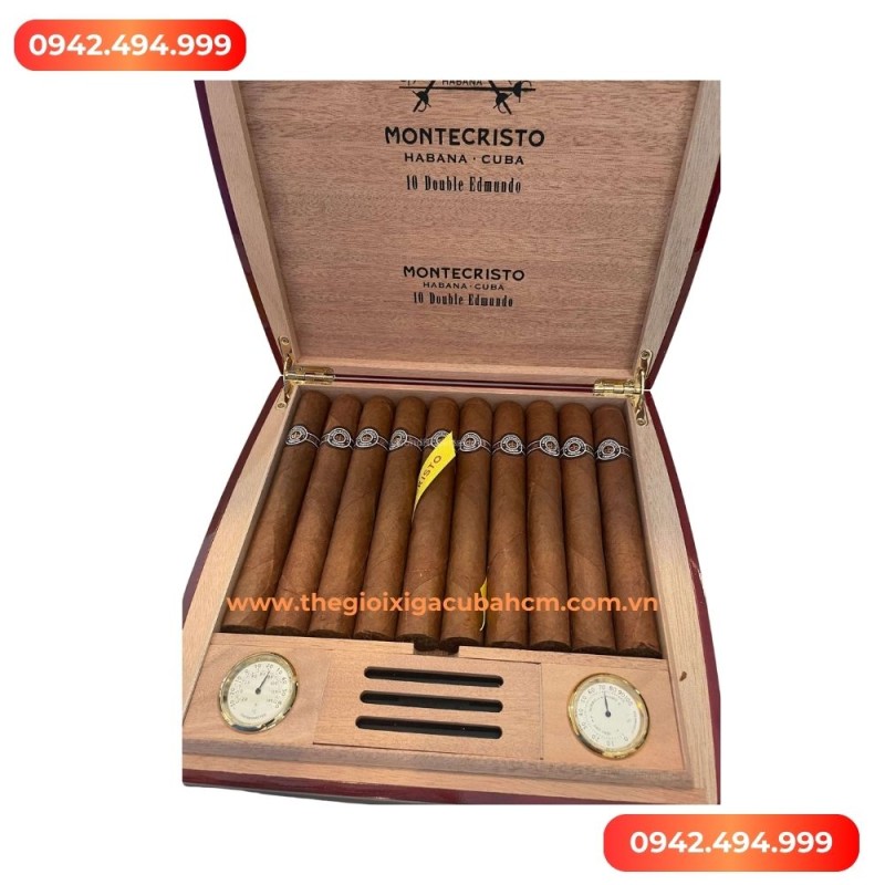 Xì gà Montecristo Double Edmundo Travel Humidor 10 điếu thumb