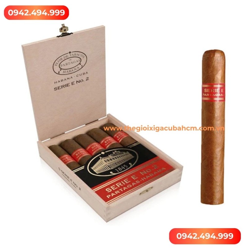 Xì gà Partagas Serie E No2 hộp 5 điếu thumb