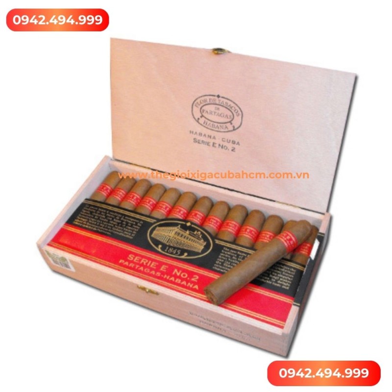 Xì gà Partagas E No2 hộp 25 điếu thumb