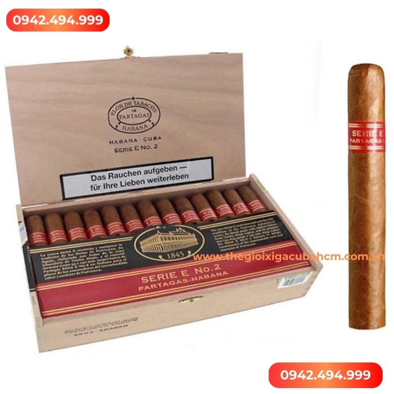Xì gà Partagas E No2 hộp 25 điếu thumb