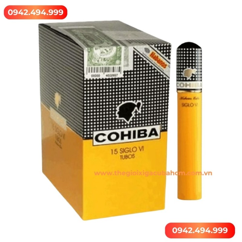 XÌ GÀ COHIBA Siglo 6 Tubos hộp 15 điếu thumb