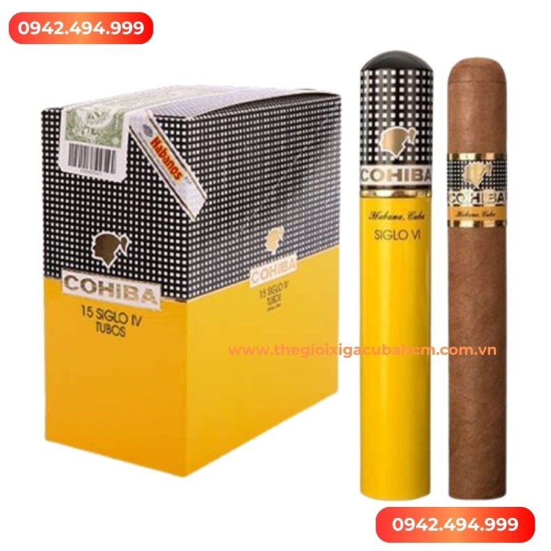 XÌ GÀ COHIBA Siglo 6 Tubos hộp 15 điếu thumb