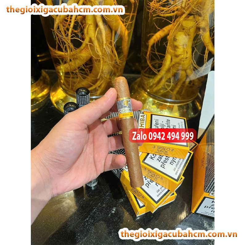 XÌ GÀ COHIBA SIGLO II HỘP 15 ĐIẾU, XÌ GÀ COHIBA SIGLO II HỘP 3 ĐIẾU thumb