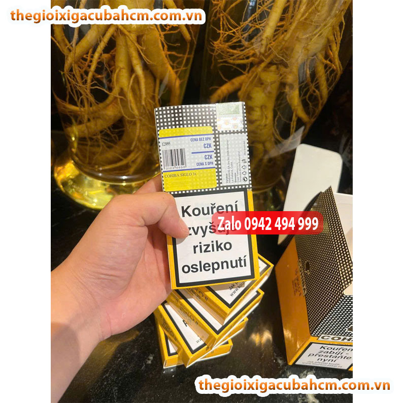 XÌ GÀ COHIBA SIGLO II HỘP 15 ĐIẾU, XÌ GÀ COHIBA SIGLO II HỘP 3 ĐIẾU thumb