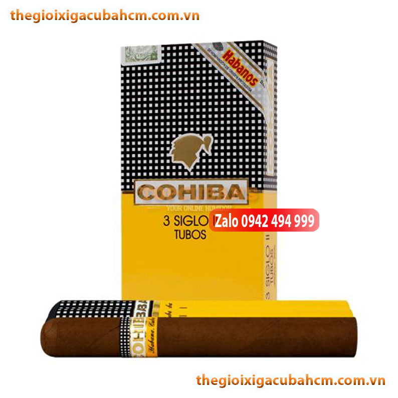XÌ GÀ COHIBA SIGLO II HỘP 15 ĐIẾU, XÌ GÀ COHIBA SIGLO II HỘP 3 ĐIẾU thumb