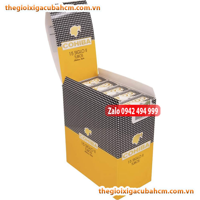 XÌ GÀ COHIBA SIGLO II HỘP 15 ĐIẾU, XÌ GÀ COHIBA SIGLO II HỘP 3 ĐIẾU thumb