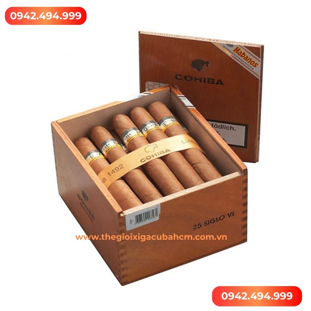 XÌ GÀ COHIBA Siglo 6 (Cohiba Siglo VI) Hộp 25 điếu