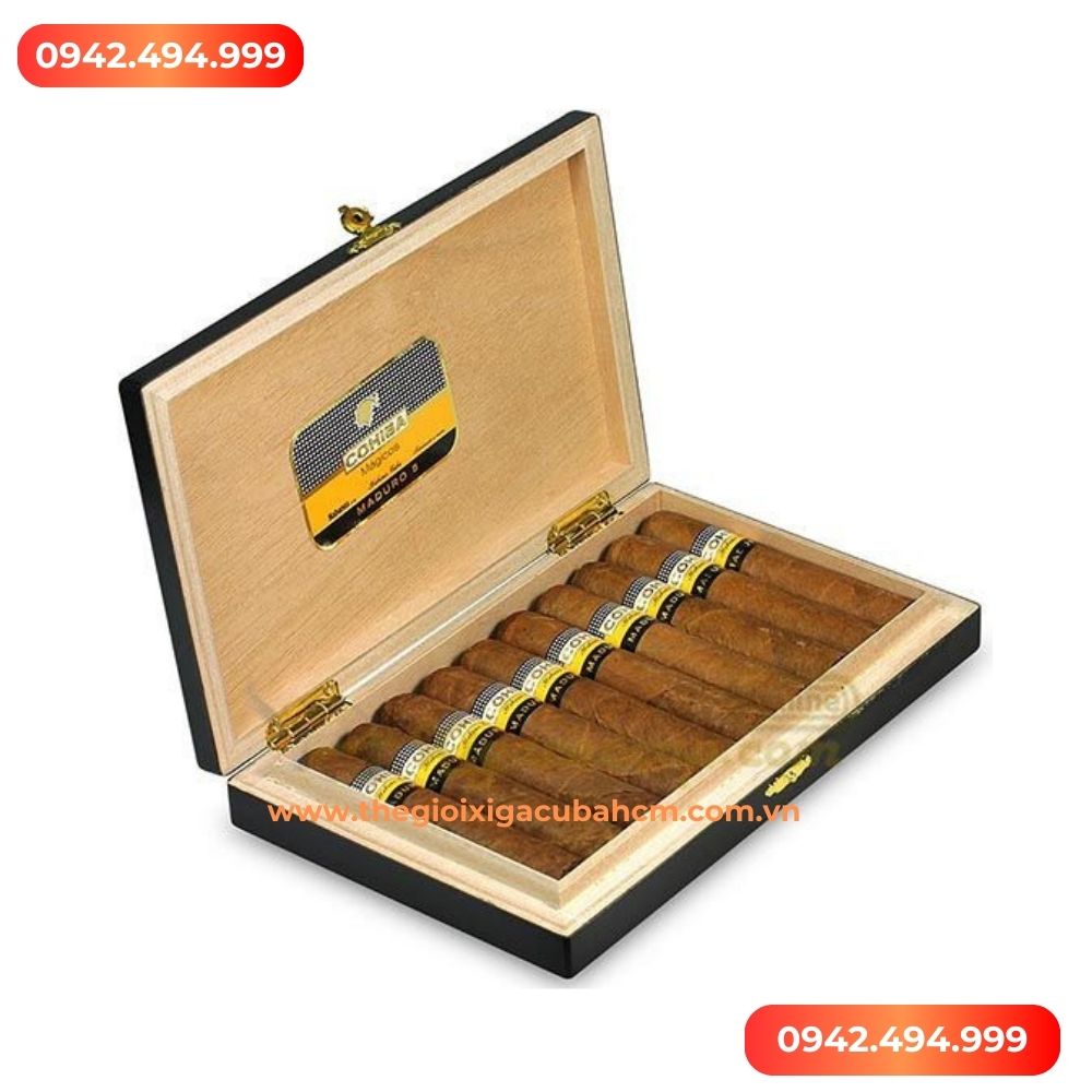 XÌ GÀ COHIBA  Maduro 5 Magicos hộp 10 điếu