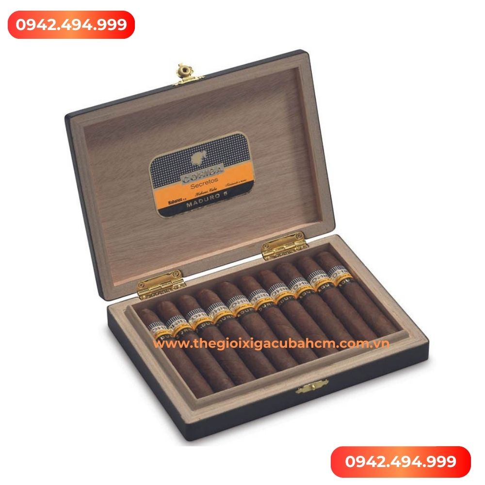 XÌ GÀ COHIBA   Maduro 5 Secretos hộp 10 điếu