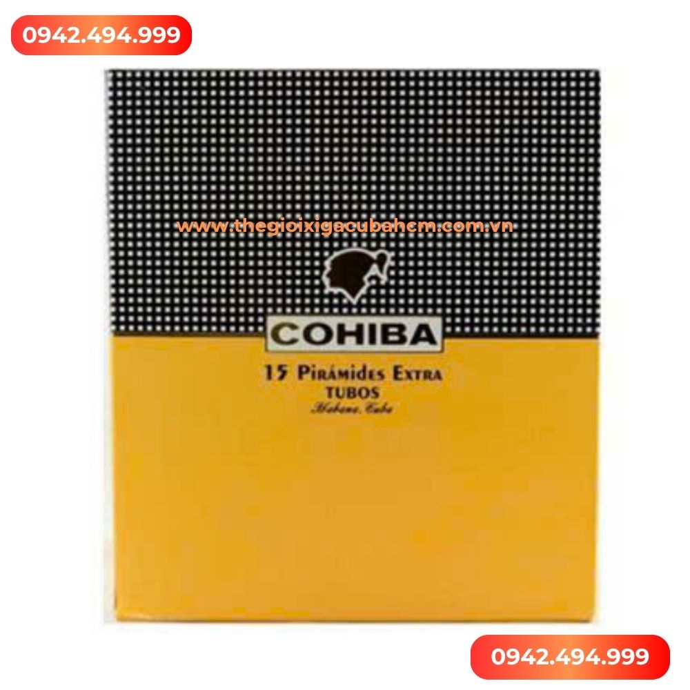 XÌ GÀ COHIBA  Piramides Extra Tubos hộp 15 điếu