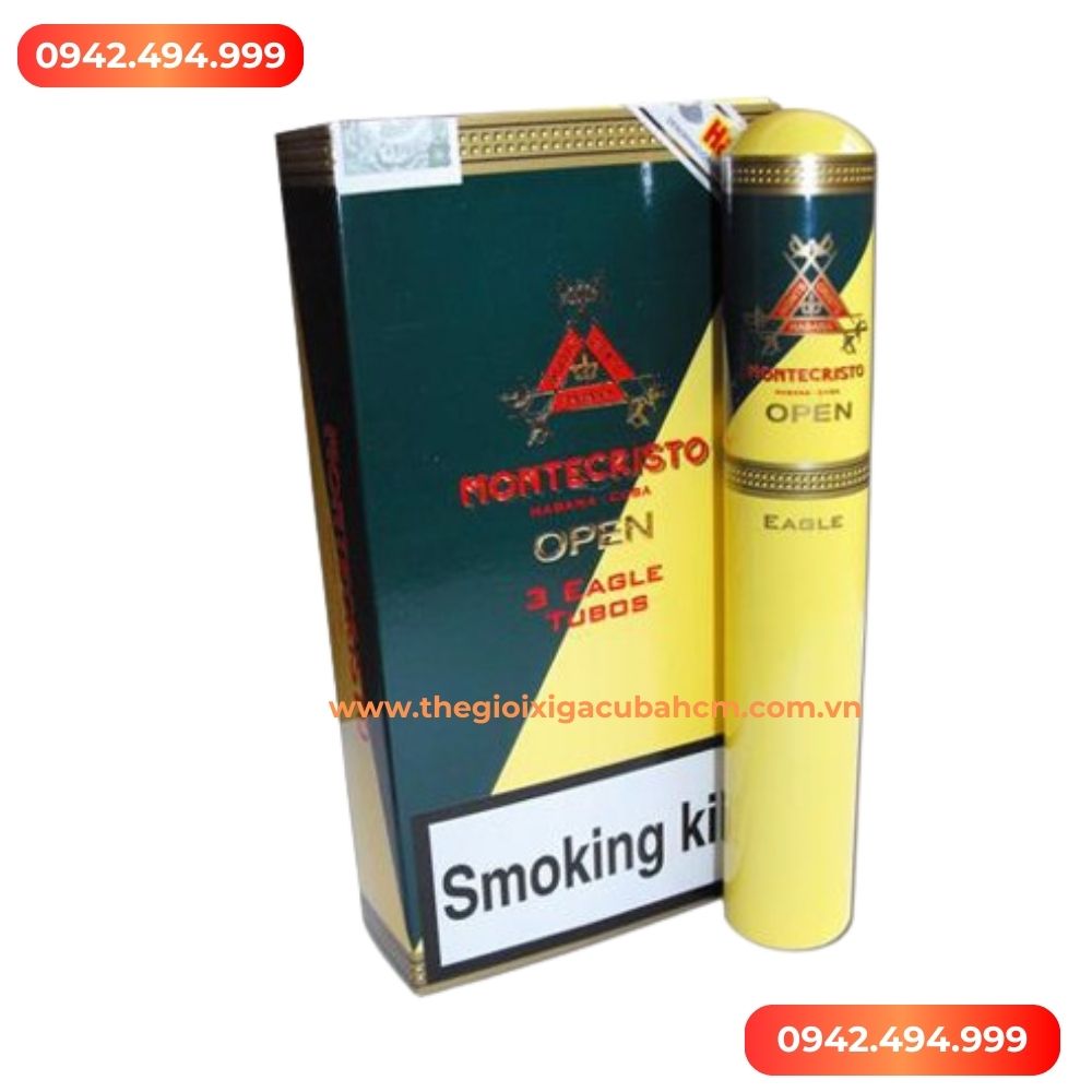 Xì gà Montecristo Opel Eagle Tubos hộp 15 điếu