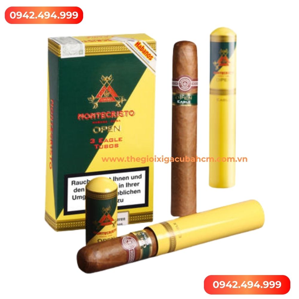 Xì gà Montecristo Opel Eagle Tubos hộp 15 điếu