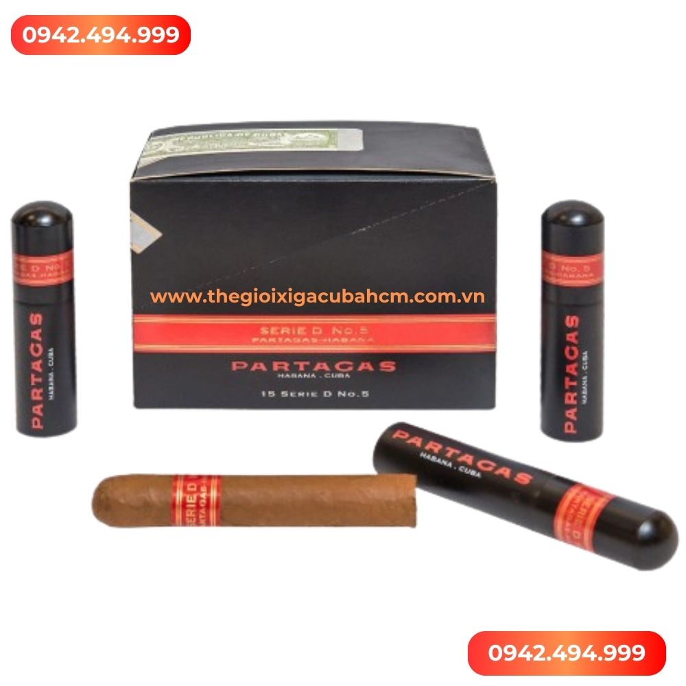 Xì GÀ PARTAGAS SERIE D No.5 Tubos