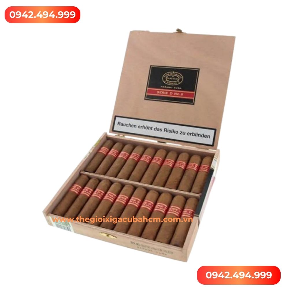 XÌ GÀ PARTAGAS D NO.6 HỘP 20 ĐIẾU