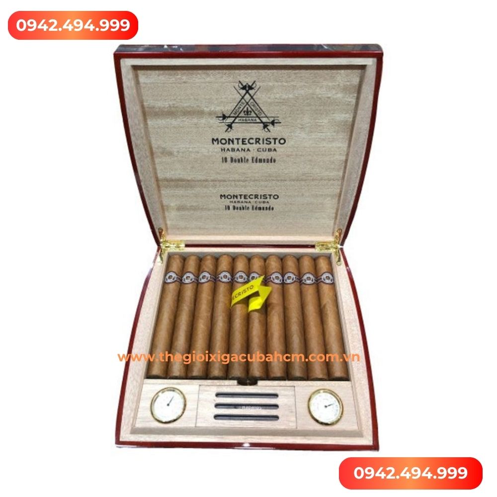 Xì gà Montecristo Double Edmundo Travel Humidor 10 điếu