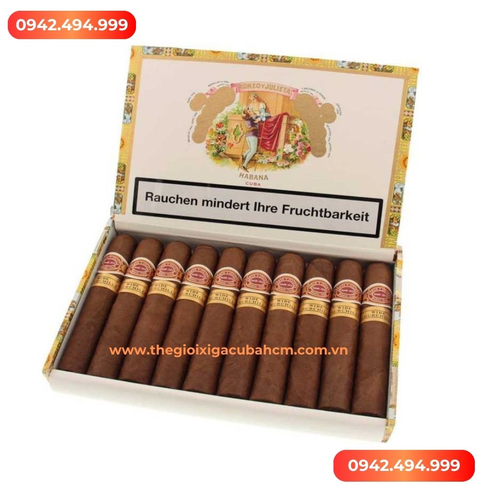 Xì gà Romeo Y Julieta Wide Churchills hộp 10 điếu