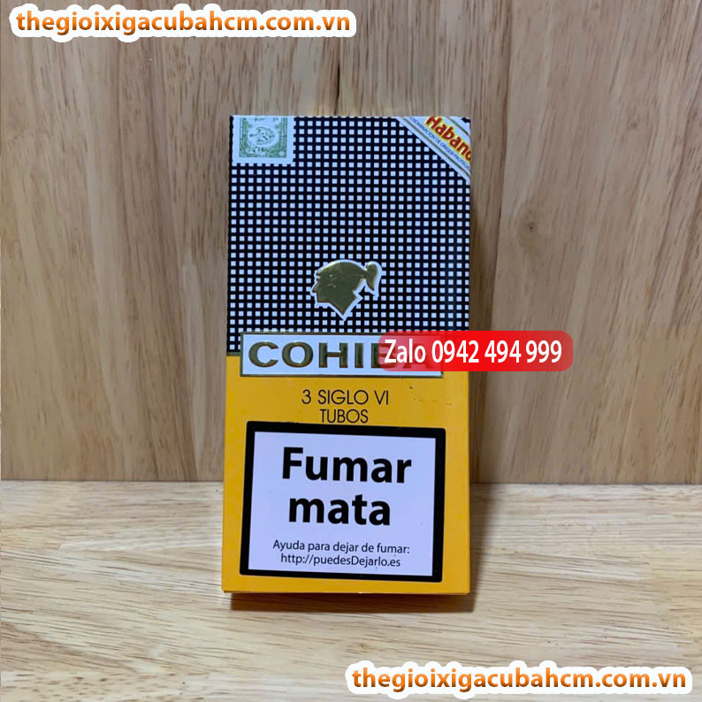 XÌ GÀ COHIBA Siglo VI, XÌ GÀ COHIBA SIGLO VI HỘP 3 ĐIẾU, COHIBA SIGLO VI 15 ĐIẾU thumb