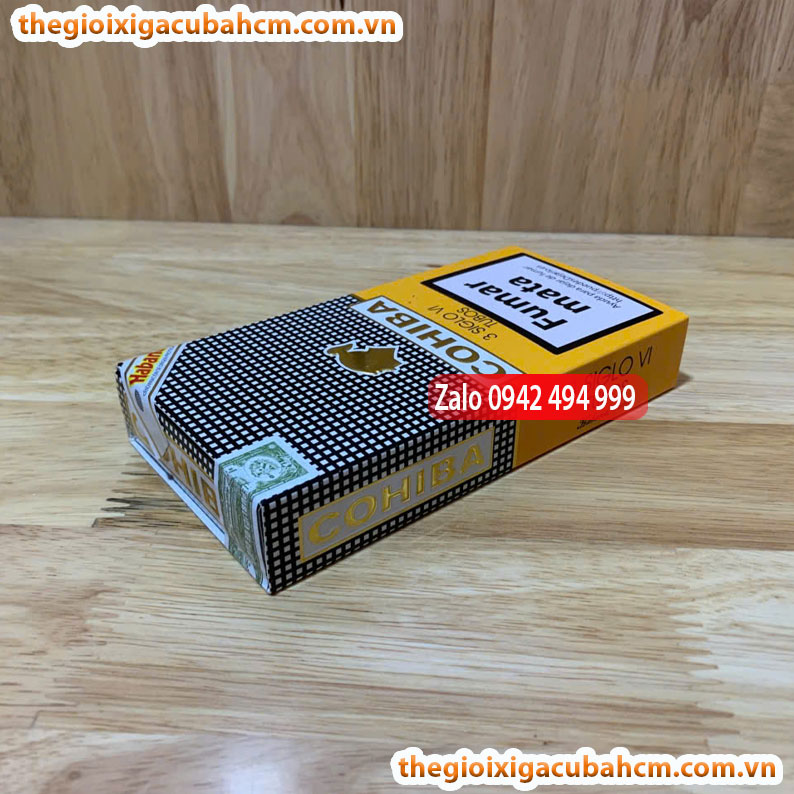 XÌ GÀ COHIBA Siglo VI, XÌ GÀ COHIBA SIGLO VI HỘP 3 ĐIẾU, COHIBA SIGLO VI 15 ĐIẾU thumb