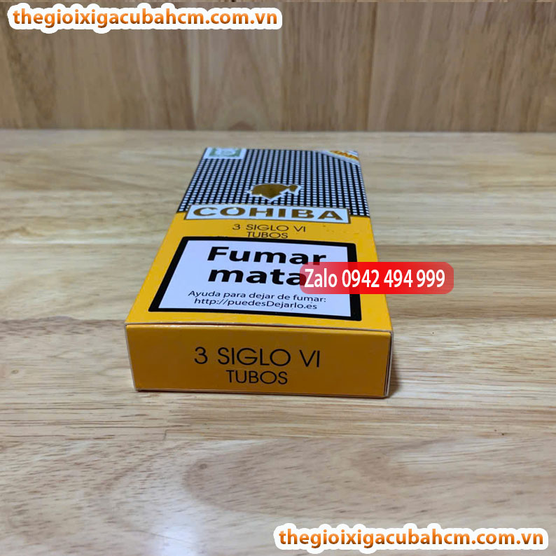 XÌ GÀ COHIBA Siglo VI, XÌ GÀ COHIBA SIGLO VI HỘP 3 ĐIẾU, COHIBA SIGLO VI 15 ĐIẾU thumb