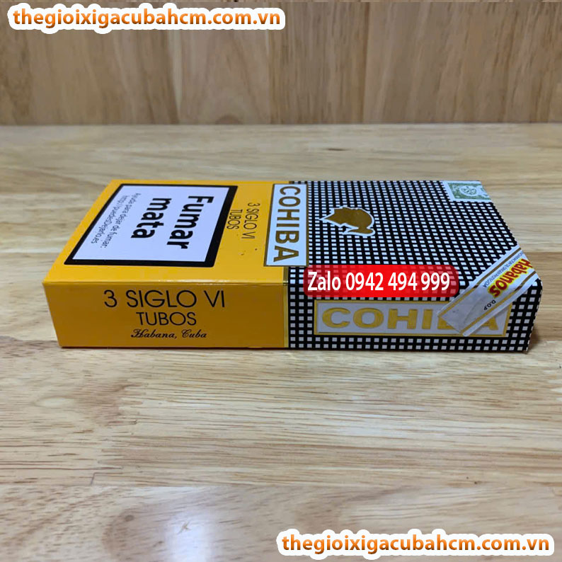 XÌ GÀ COHIBA Siglo VI, XÌ GÀ COHIBA SIGLO VI HỘP 3 ĐIẾU, COHIBA SIGLO VI 15 ĐIẾU thumb