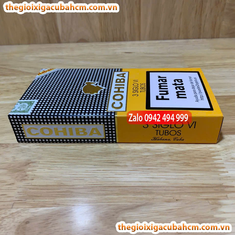 XÌ GÀ COHIBA Siglo VI, XÌ GÀ COHIBA SIGLO VI HỘP 3 ĐIẾU, COHIBA SIGLO VI 15 ĐIẾU thumb