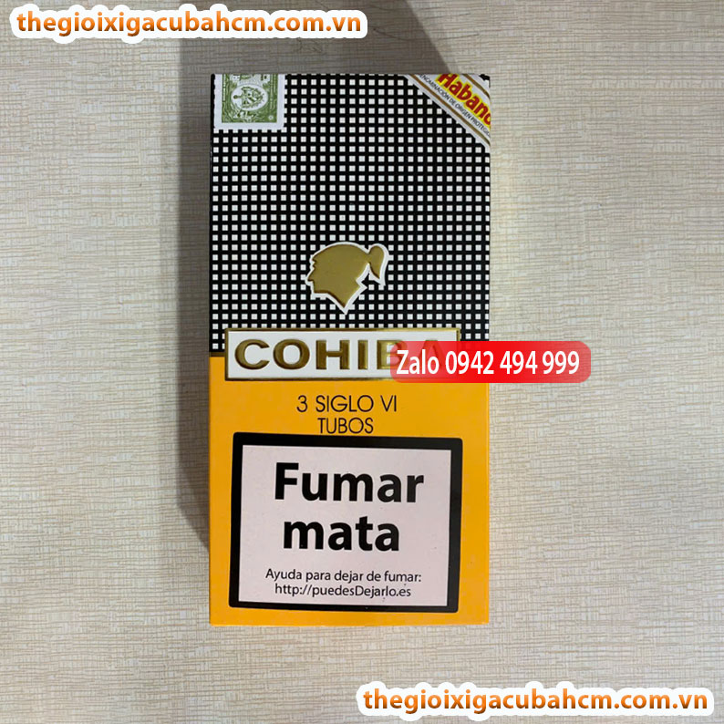 XÌ GÀ COHIBA Siglo VI, XÌ GÀ COHIBA SIGLO VI HỘP 3 ĐIẾU, COHIBA SIGLO VI 15 ĐIẾU thumb