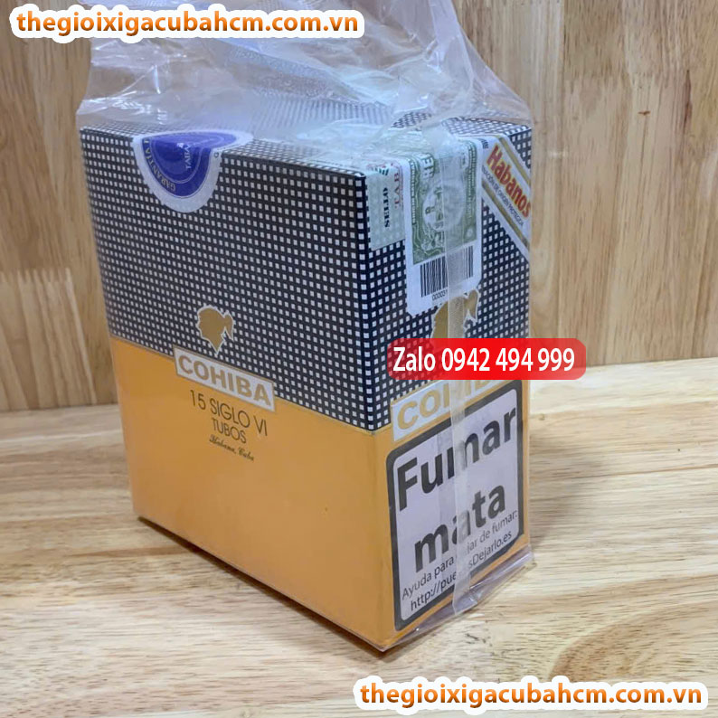 XÌ GÀ COHIBA Siglo VI, XÌ GÀ COHIBA SIGLO VI HỘP 3 ĐIẾU, COHIBA SIGLO VI 15 ĐIẾU thumb