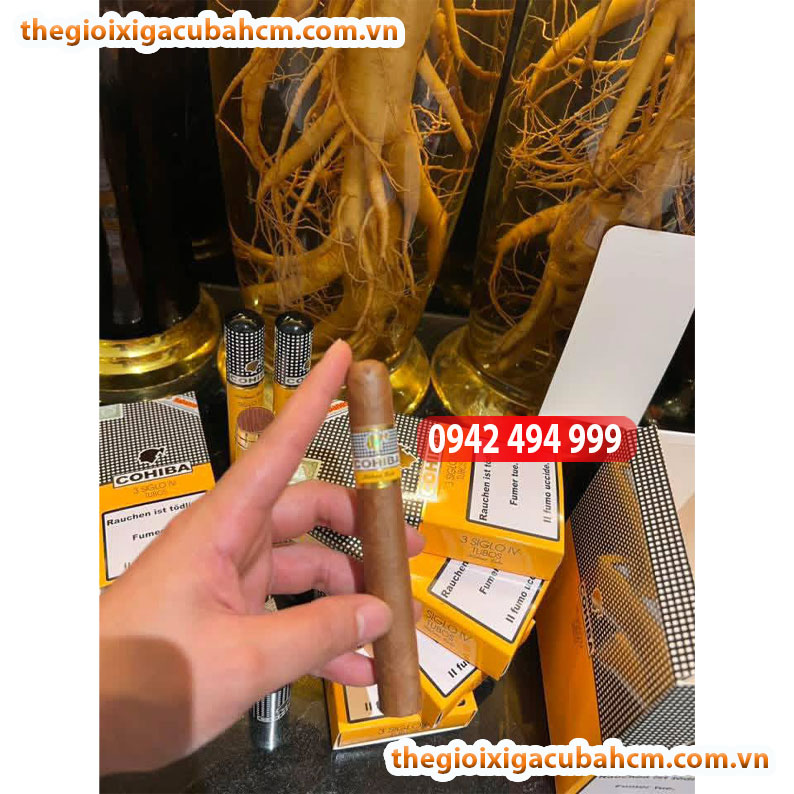 XÌ GÀ COHIBA SIGLO IV HỘP 15 ĐIẾU TUBOS CUBA thumb