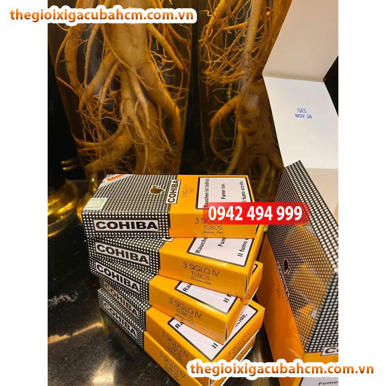 XÌ GÀ COHIBA SIGLO IV HỘP 15 ĐIẾU TUBOS CUBA thumb