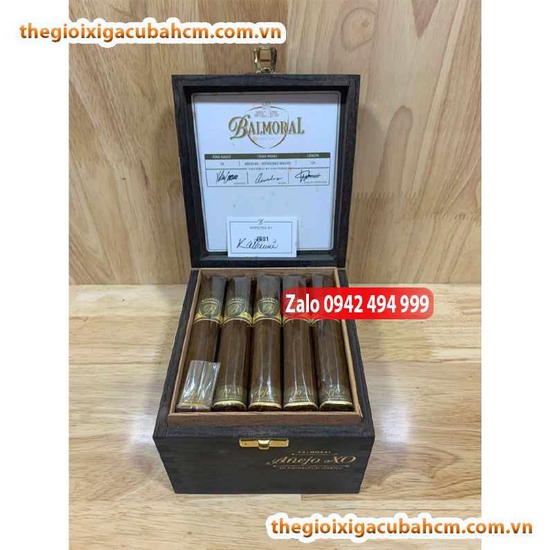 XÌ GÀ BALMORAL ROTHSCHILD MASIVO 20 ĐIẾU HỘP GỖ thumb