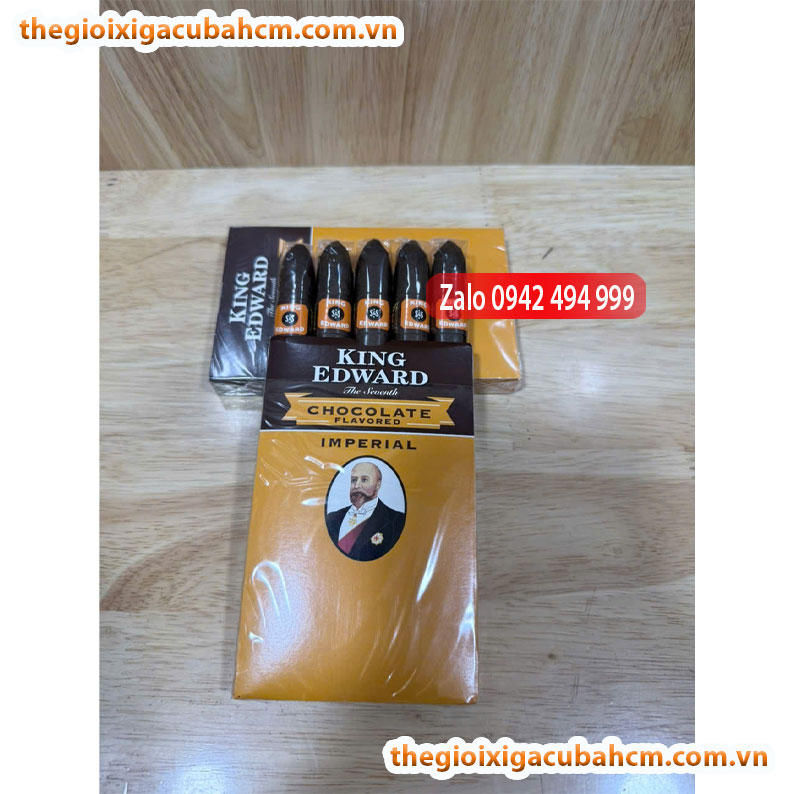 KING EDWARD CHOCOLATE IMPERIAL – XÌ GÀ MINI HƯƠNG SÔCÔLA NGỌT NGÀO thumb