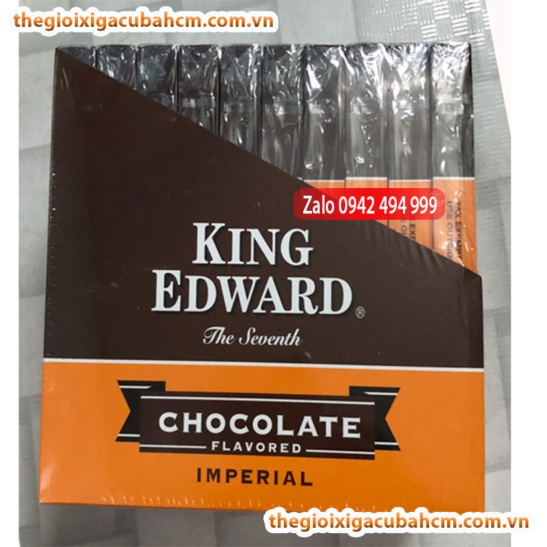 KING EDWARD CHOCOLATE IMPERIAL – XÌ GÀ MINI HƯƠNG SÔCÔLA NGỌT NGÀO thumb
