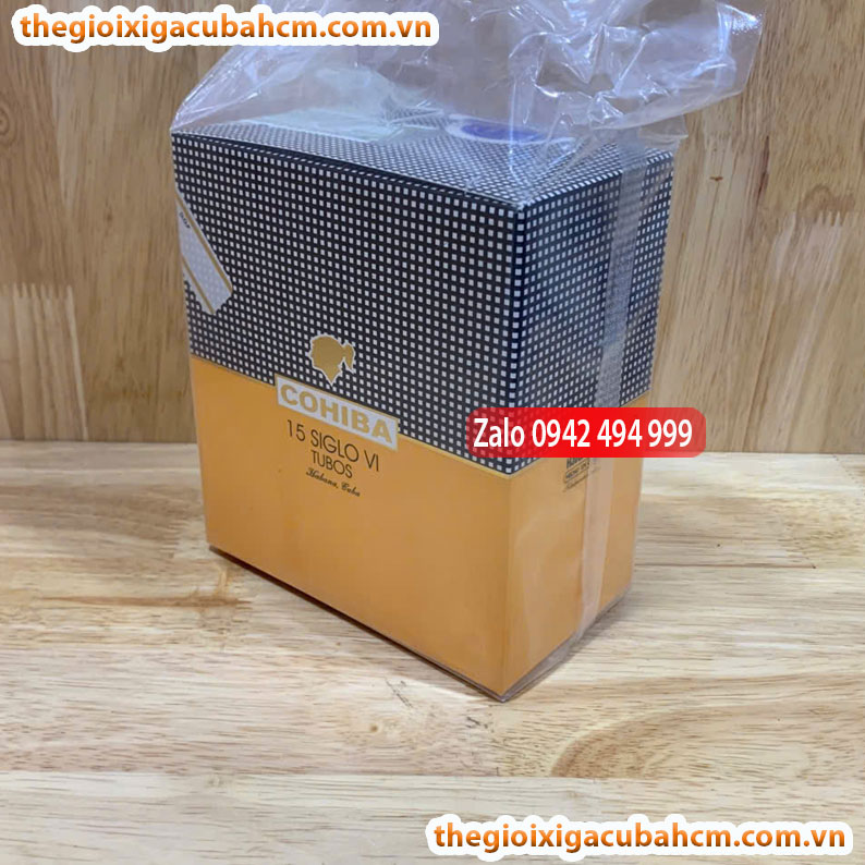 XÌ GÀ COHIBA Siglo VI, XÌ GÀ COHIBA SIGLO VI HỘP 3 ĐIẾU, COHIBA SIGLO VI 15 ĐIẾU