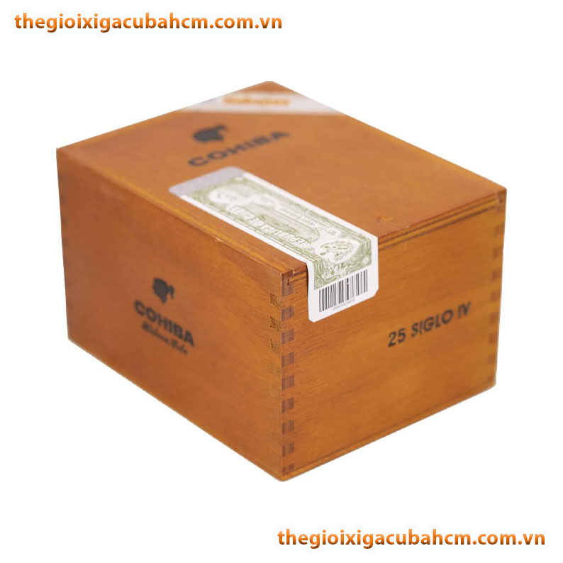 XÌ GÀ COHIBA SIGLO IV HỘP GỖ 25 ĐIẾU CUBA, XÌ GÀ COHIBA SIGLO 4 HỘP GỖ 25 ĐIẾU CUBA