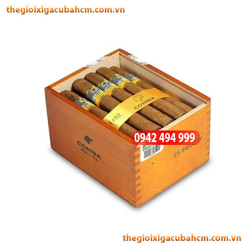 XÌ GÀ COHIBA SIGLO IV HỘP GỖ 25 ĐIẾU CUBA, XÌ GÀ COHIBA SIGLO 4 HỘP GỖ 25 ĐIẾU CUBA